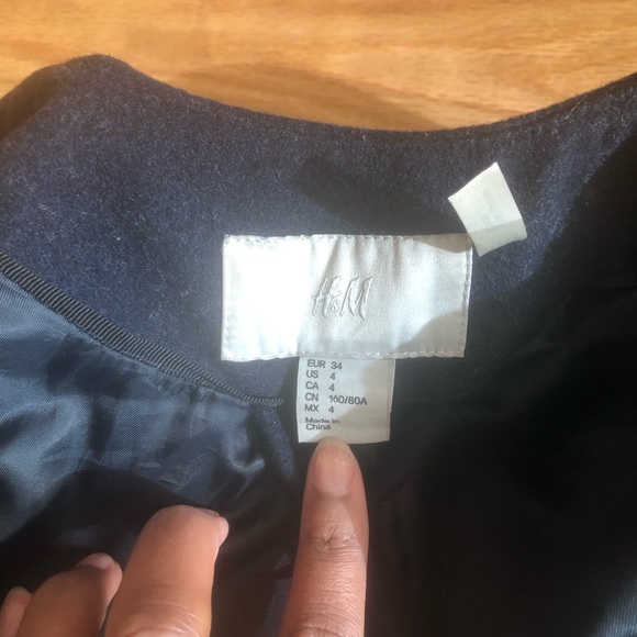 XS Elegant Formal Wool Coat - Picture 6 of 6